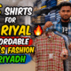 Affordable men's clothing in Malaz Riyadh featuring 5 shirts for 75 Riyal and budget fashion deals