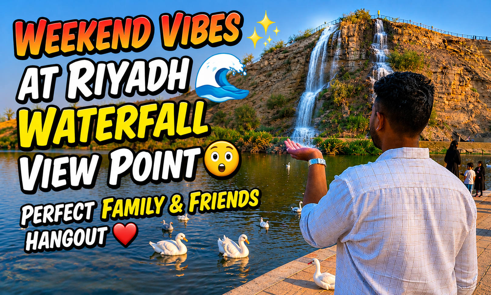 Artificial Waterfall Park Riyadh