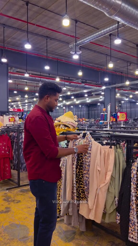 Affordable clothing collection at a 25 Riyal shop in Riyadh