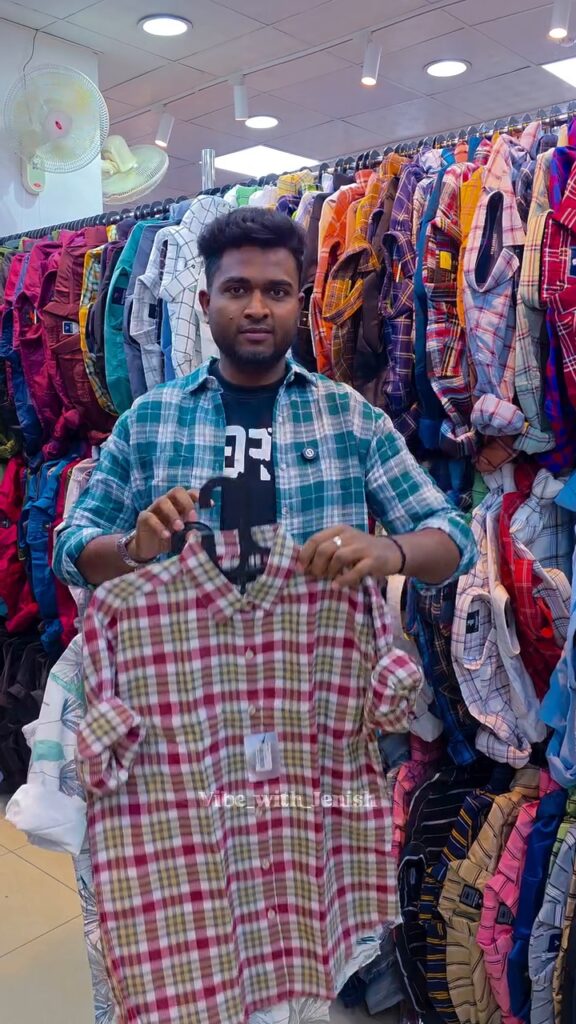 Men's shirts available at a clothing store in Malaz, Riyadh
