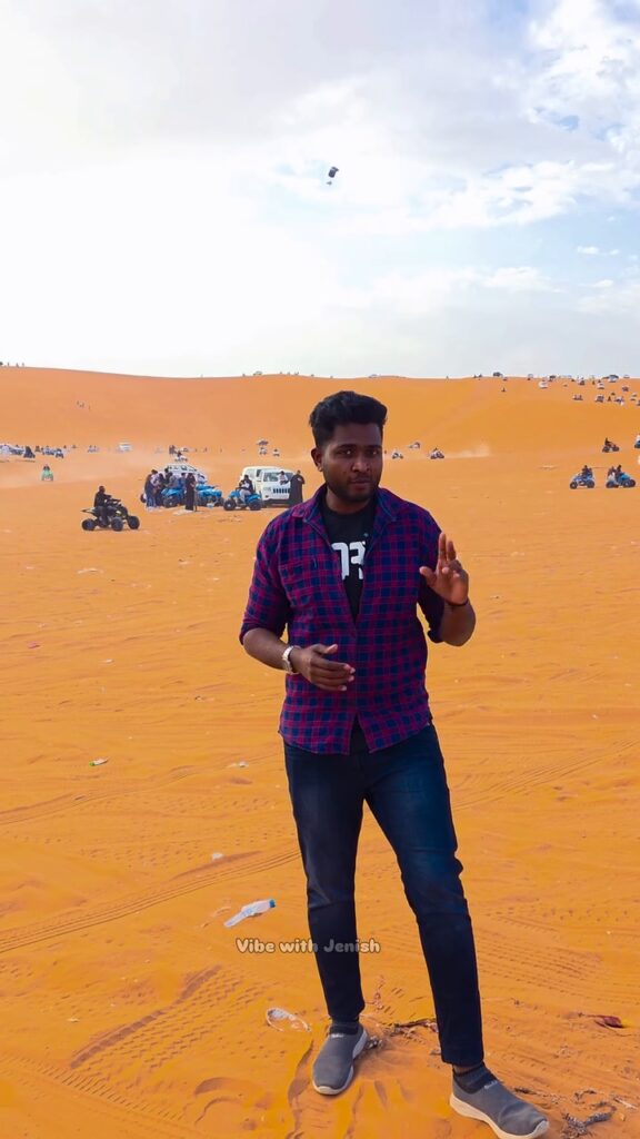 Beautiful Red Sand Desert near Riyadh, Saudi Arabia