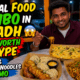 Viral food combo in Riyadh featuring Shanghai noodles, creamy pasta, and momos at Hey Momo